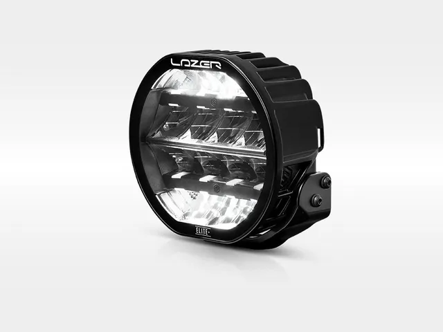 LAZER SENTINEL 7" ELITE+ PL2 fjernlys med hvitt og gult lys, og parklys 