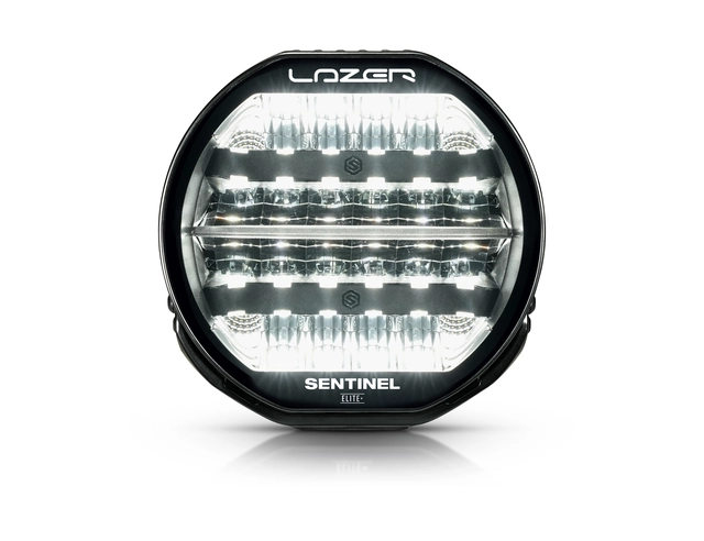 LAZER SENTINEL 9" ELITE+ PL2 fjernlys med hvitt og gult lys, og parklys 