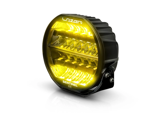 LAZER SENTINEL 9" ELITE+ PL2 fjernlys med hvitt og gult lys, og parklys 