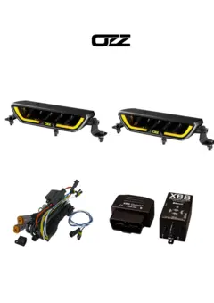 Fjernlyspkakke m/ OZZ XB1 P9" (sort), kabelsett og XBB Dongle &amp; PowerUnit