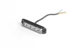 RAW STORM 4 varsellys 101mm 12-24V, m/ 2m ADR kabel, ECE R65 Oransje