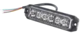 RAW STORM 6 LED varsellys 119mm 12-24V, m/ 2m ADR kabel, ECE R65 Oransje
