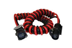 Spiralkabel AK kontakter ADR 2 x 4m rød/sort kabel, 2 x 35mmq