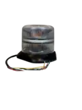 JULUEN Beacon Halo ring 3-bolt 12/24V Klar linse, Orange lys