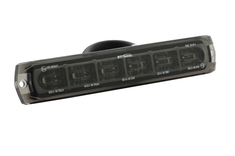 911 SIGNAL LED varsellys flex 6 LED silikon modul sotet farge 130mm