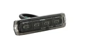 911 SIGNAL LED varsellys flex 4 LED silikon modul sotet farge 94mm