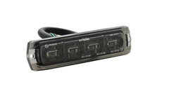 911 SIGNAL LED varsellys flex 4 LED silikon modul sotet farge 94mm