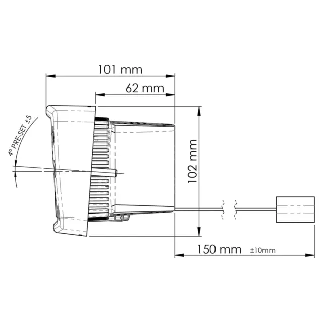 TYRI hovedlys LED venstre 12V 