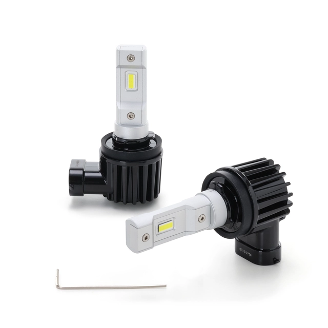 PIAA H11/H8/H9/H16 LED ombygningskit m/ integr. CAN-bus motstand, 6000K, 12V 