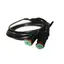 DT 4-pol splitt 2 stk. hann 2 meter
