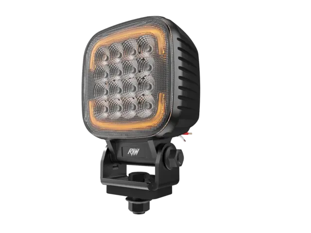 RAW DUO XL arbeidslys m/varsellys 114mm 9280 lm, 80W 