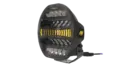 RAW CARBON fjernlys 9" m/dynamisk gult el. hvitt parklys, 170W