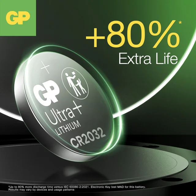 Batteri GP Lithium CR2032 3V 4 pk 