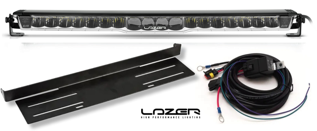Fjernlyspakke med LAZER Glide Elite, brakett og ledningsnett 