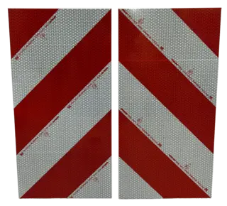 Skilt Breddemarkør høyre svensk type, 28x56cm