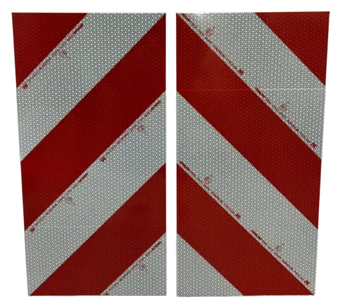 Skilt Breddemarkør venstre svensk type, 28x56cm