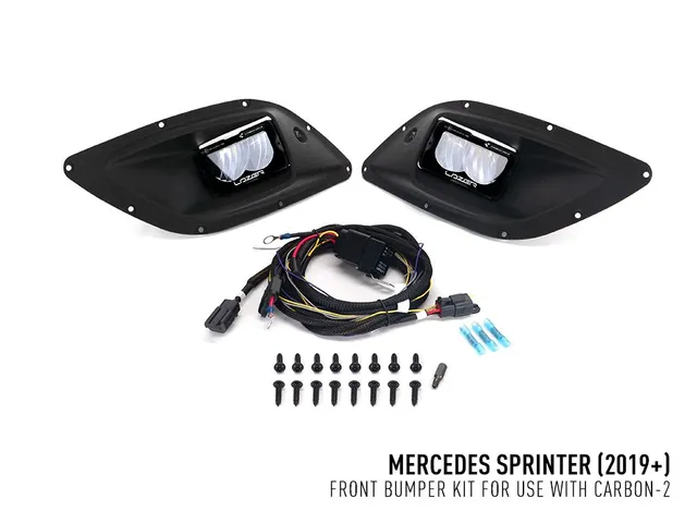 LAZER Tåkelys oppgr. f/ MB Sprinter 18-> m/2xCarbon-2 Drive (gul nærlysmodus) 