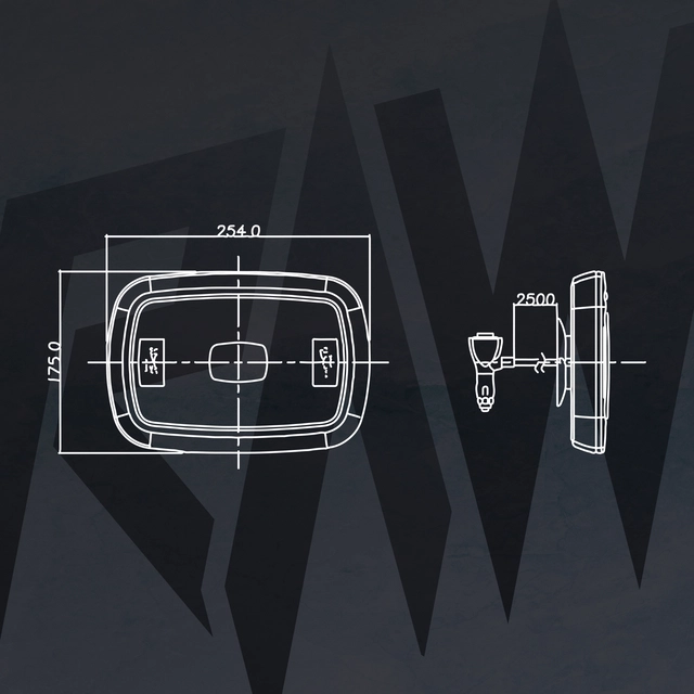 NEBULA Micro varsellysbjelke 254mm m/magnet 10-30V 