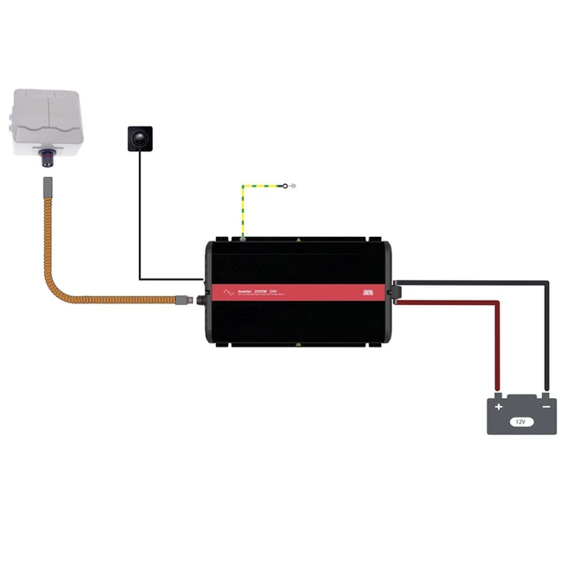DEFA INVERTERPAKKE 24-230V 2500W 