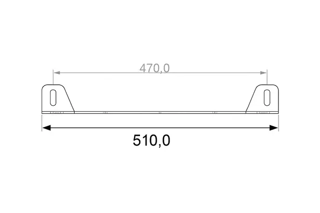 Skiltbrakett for 2 lamper, til biler med frontradar 