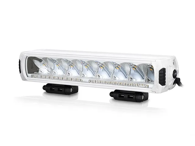 LAZER TR1000 LED-bar fjernl. m/varsellys 410mm, 8 LED, hvit utgave 