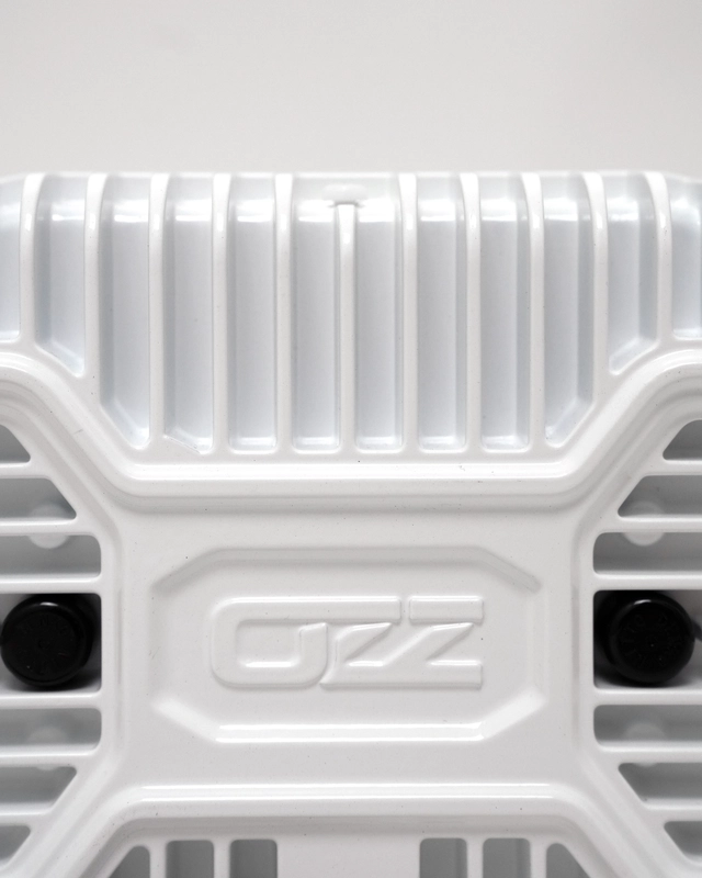 OZZ SQR 7" fjernlys Hvit m/park- og varsellys 