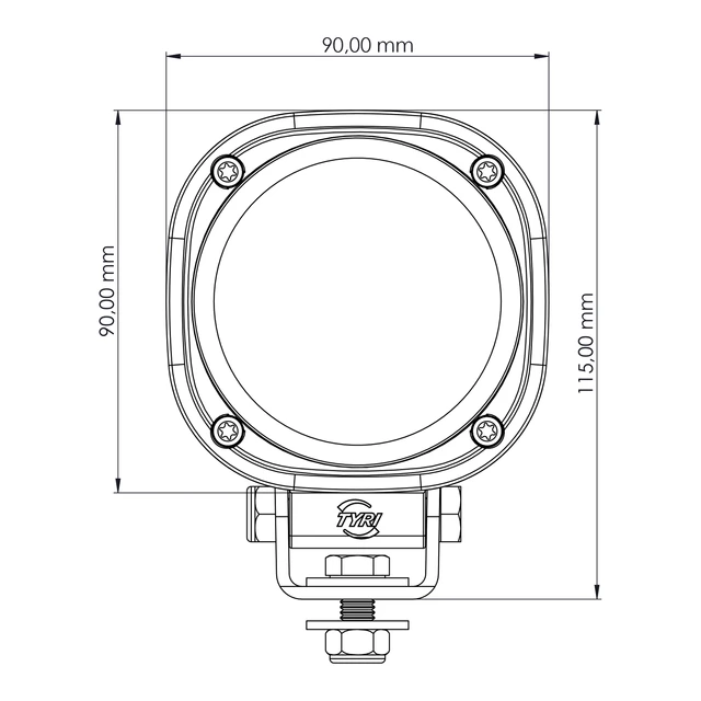 TYRI ARB LYS 0909-1850EL SYM Symmetrisk 24V 