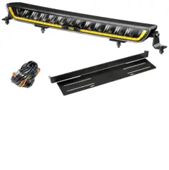 Fjernlyspakke med OZZ XB1 P20", brakett og ledningsnett
