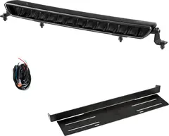Fjernlyspakke med OZZ XB1 20" (sort), brakett og ledningsnett