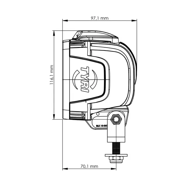 TYRI Intellilight LED arbeidslys Asymetrisk 