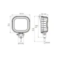 LUCIDITY 9 LED arbeidslys 1492 eff. lumen, DT kontakt m/ motpart 