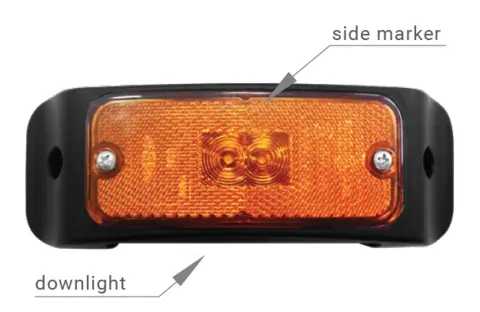 SIM markeringslys LED m/downlight 24V 