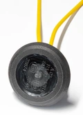 FRISTOM mark.lys oransje rund sotet gl. m/ pakn. for plane flater og rør/bøyler