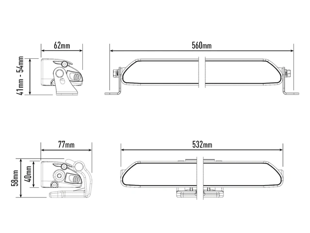 LAZER VW Transporter T7 2025-> Grillkit med Linear18 Elite+ 52cm 