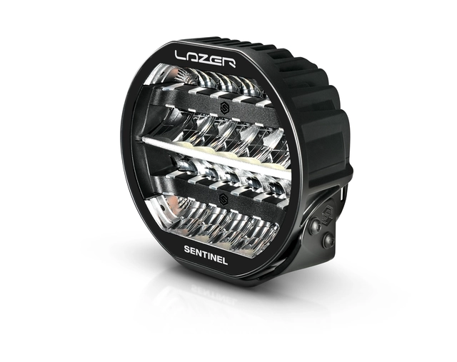 LAZER Sentinel 9" Highline PL2 sort Fjernlys m/parklys og varsellys 