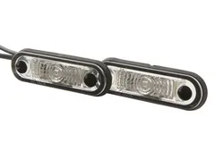 HELLA Posisjonslampe hvit LED 12/24V 0,5m kabel