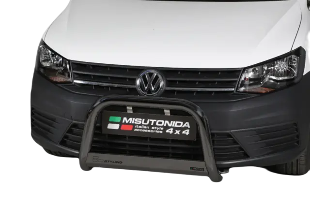 MISUTONIDA Frontbøyle VW Caddy 15- medium Ø63 sort - passer ikke Alltrack 
