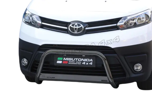 MISUTONIDA Frontbøyle Toyota Proace 16- medium Ø63 sort med tverrplate 