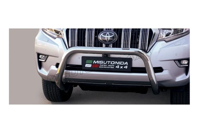 MISUTONIDA Frontbøyle Toyota LC150 18- Super Bar Ø76 for park.sensor krom 