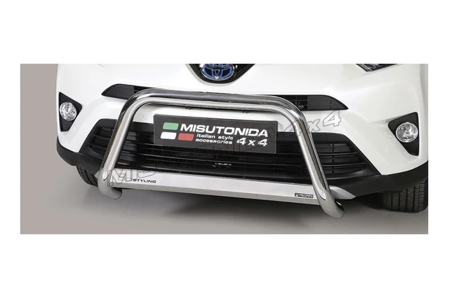 MISUTONIDA Frontb. Toyota RAV4 16- Hybr. medium Ø63 (kamera og p.sensor) krom 