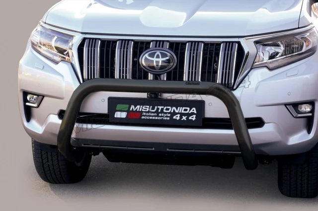 MISUTONIDA Frontbøyle Toyota LC150 18- Super Bar Ø76 for park.sensor sort 