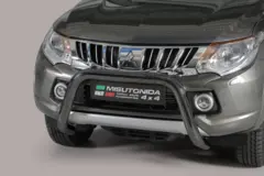 MISUTONIDA Frontbøyle Mitsubishi L200 Dcab 15- Super Bar Ø76 sort