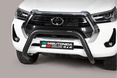 MISUTONIDA Frontbøyle Toyota Hilux 21- Super Bar Ø76 sort m/forsterk. braketter