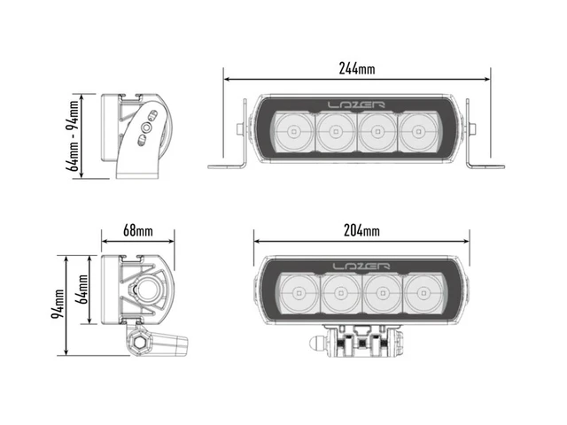 LAZER VW Transporter T6.1 2020-> Grillkit 