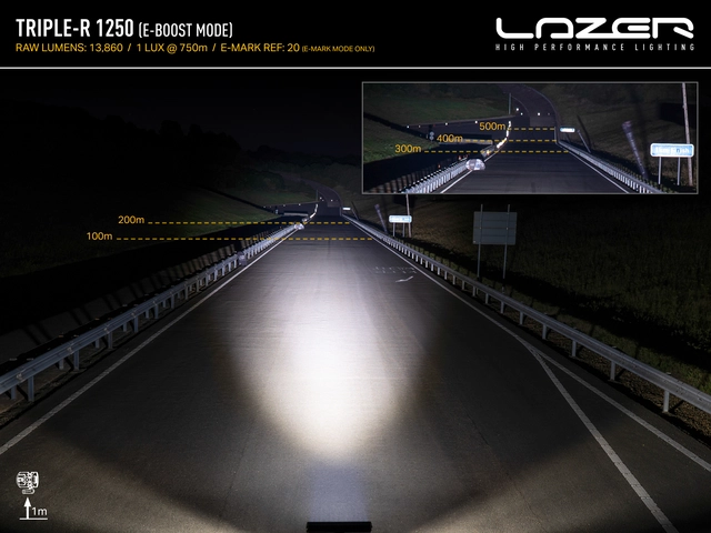 LAZER LED-bar 590mm,12 LED fjernlys m/parklys 