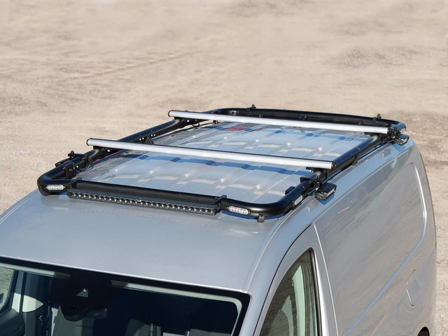 QPAX T-Rack Maxi takbøyle VW Caddy Cargo Maxi HB 2970mm 21- SØLV 