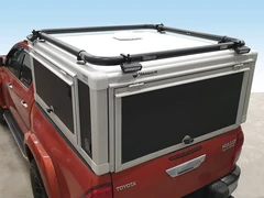 QPAX T-Rack Maxi rund takbøyle Ford Ranger 15- WT-metall modul SØLV