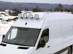 QPAX T-Rack fremre takbøyle Mercedes Sprinter H3 07- SØLV