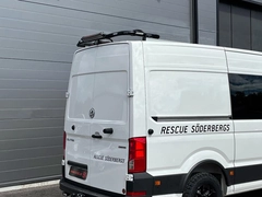QPAX T-Rack bakre/fremre takb MAN TGE / VW Crafter H2 &amp; H3 17- m/rails SØLV