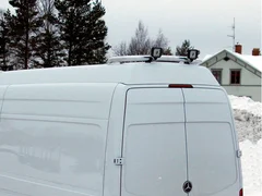 QPAX T-Rack bakre takbøyle Mercedes Sprinter H3 07- SØLV